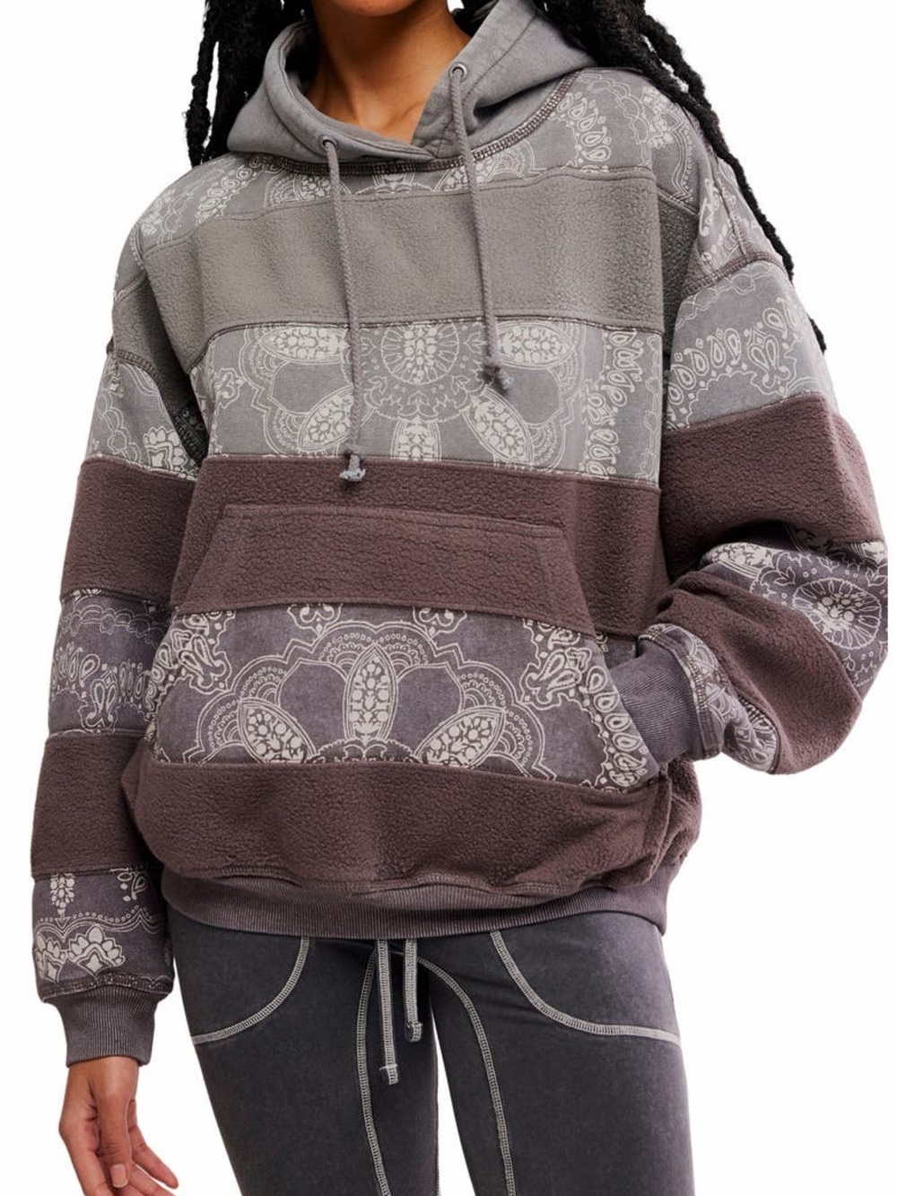 Free People Bandana Hoodie NWT MSRP $168
